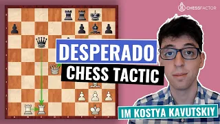 What is the Desperado Tactic in Chess | Chess Tactics