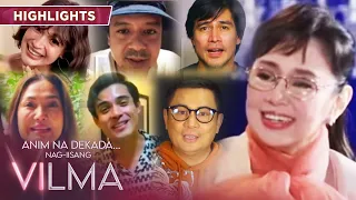 Maricel, Anne, JLC, Xian, Ogie, and Piolo give a message to Vilma | Vilma, Anim na Dekada