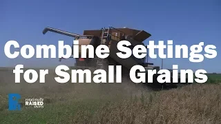 Combine Settings For Small Grains