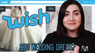 I Tried Wedding Dresses From Wish