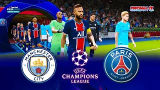 UEFA Champions League 2021 | MANCHESTER CITY vs PSG | PES 2021 Gameplay PC