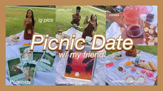 Trying to have an AESTHETIC picnic| painting, picnic set-up, instagram pictures