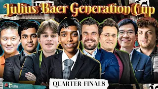 Julius Baer Generation Cup | Quarter-Finals | Pragg, Arjun, Magnus, Hans | Live Commentary