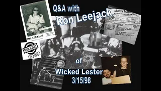 Rare - Q&A with Ron Leejack of Wicked Lester