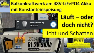 Konstanteinspeisung mit 48V-Akku: Jetzt funktioniert Balkonkraftwerk mit Speicher auch bei Dir!