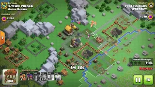 Capital hall 7 attacks!! Golem Quarry one shot!