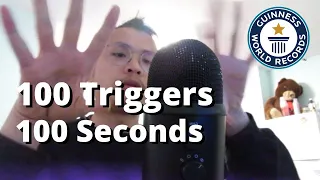 ASMR 100 TRIGGERS IN 100 SECONDS - Fast and Aggressive & ADHD (for people WITHOUT headphones 🎧🚫)