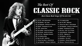 ACDC, The Beatles, Led Zeppelin, Queen, Bon Jovi, Guns N' Roses - Best Classic Rock Songs All Time