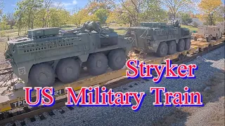 2nd US Military Train D-ALFP-25  M1126 Combat Stryker vehicle