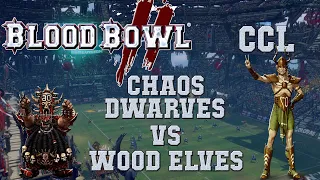 Blood Bowl 2 - Chaos Dwarves (the Sage) vs Wood Elves - CCL G5