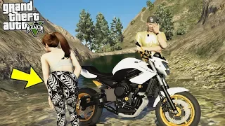 LARGUEI A INTERESSEIRA DA XJ6 SEM ROUPA NA FLORESTA!! GTA V #2