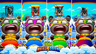 Talking Tom Hero Dash - Super Tom Rainbow - All Bosses Defeat | Fullscreen HD (Android/ios) Gameplay