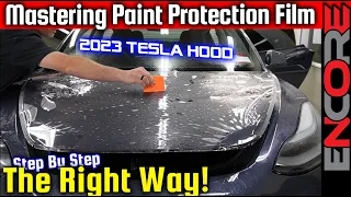 How To Properly Install PPF - Tesla Model 3 Hood -  Paint Protection Film Tutorial DIY