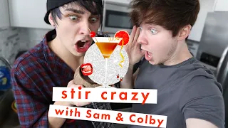 YouTubers Sam and Colby Create the Grossest Cocktail EVER | Stir Crazy | Cosmopolitan