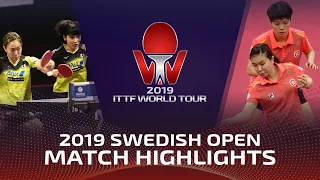 Miu Hirano/Kasumi Ishikawa vs Lee Ho Ching/Doo Hoi Kem | 2019 ITTF Swedish Open Highlights (1/2)