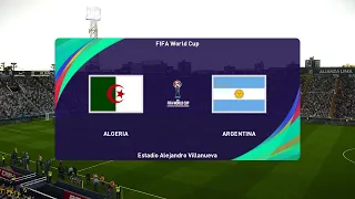 مباراة الجزائر ضد الارجنتين l مسيي ضد رياض محرز  l تصفيات كاس العالم l تعليق عربي PES 2021