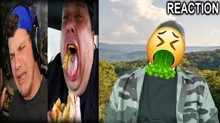 [Reupload] Man Attempts To Eat Four Burgers At Once (More Beasty) (JoeyWorldTour) REACTION!!! (BBT)