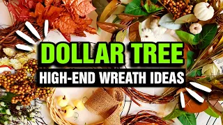 7 CREATIVE $1 Dollar Store DIY Fall Wreaths (Trendy NOT Trashy)