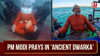 Watch : PM Modi Does Darshan Of Submerged ‘Ancient City Of Dwarka’ | PM Modi In Gujarat | ET Now