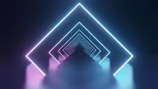 Neon Light Square Background Video, flicker reflection Motion Background Loop | Free Stock Footage