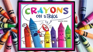 🖍 Crayons on Strike Read Aloud Kid's Book - Read Along Bedtime Stories
