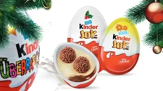 Kinder joy Kinder Surprise Eggs Opening Happy New Year