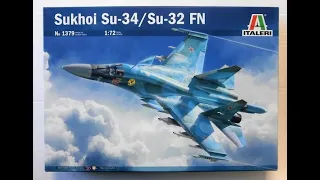 Unboxing Italeri 1379 Sukhoi Su-34/Su-32 FN 1/72 (Español)