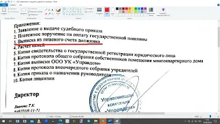 Оценка Судебного приказа и документов, на основании которых принято решение о его вынесении