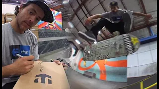 Chris Joslin Destroys The Berrics And Signs Shoes