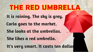 THE RED UMBRELLA 🔥 Learn English through story level | English listening practice
