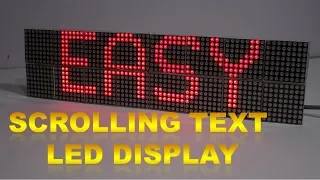 How To Make Scrolling Text Led Display | 16X64 led matrix