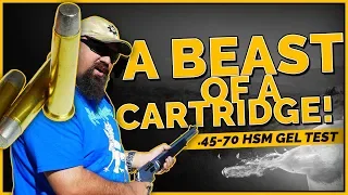 A Beast of a Cartridge! .45-70 HSM 430gr +P RNFP Gel Test