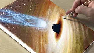 Black Hole Painting / Acrylic Painting for Beginners / Painting TUTORIAL