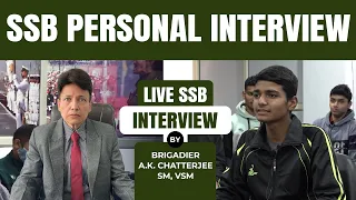 SSB Mock Interview by Brig. A.K. Chatterjee | SSB Interview | Personal Interview | Brigadier Academy