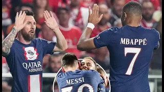 Messi  Neymar   Mbappe SHOW vs Benfica UCL Away 2022 23 HD