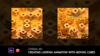 [PREVIEW] Cinema 4D - Loop Series 03/05 - Creating looping animation with moving cubes