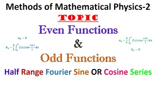 Even Functions and Odd Functions Fourier Series in Urdu/Hindi