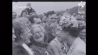 ISLE OF MAN:  ROYAL VISIT TO ISLE OF MAN/ UK:  ROYAL CHILDEN IN SCOTLAND : (1955)