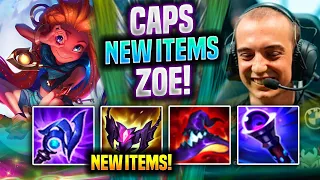 CAPS IS BACK WITH ZOE NEW ITEMS! - G2 Caps Plays Zoe MID vs Leblanc! | Preseason 2022