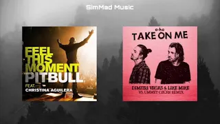 Pitbull ft. Christina Aguilera vs. a-ha - Feel This Moment vs. Take On Me (Remix) (SimMad Mashup)