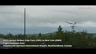 UA55 Flight Departure from Stephenville Dymond International Airport (YJT) Newfoundland Canada