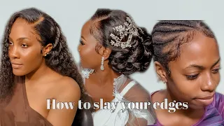 BABY HAIR TUTORIAL | HOW TO SLAY YOUR EDGES #louisihuefo #edges #babbyhair