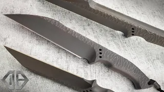 25mm Thick TITANIUM knife: knifemaking part 1