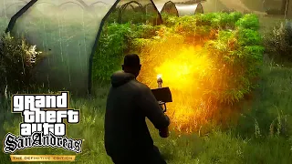 GTA San Andreas Definitive Edition - Burning Weed Mission