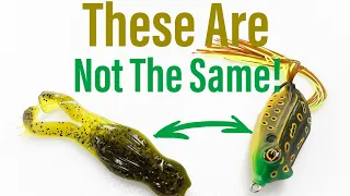 Don’t Make These Mistakes With HOLLOW BODIED FROGS And TOADS!!  These Baits Are NOT The Same!!