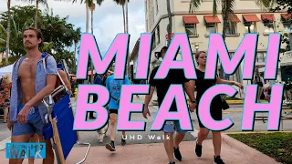 [5K] Lincoln Road Miami Walk | UHD 5K Walking Tour of Miami Beach, Florida USA  🇺🇸 South Beach