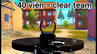 PUBG Mobile - Sức Mạnh Của Súng "Đĩa Bay" DP-28 | Clear 1 Team Chưa Tới 1 Băng Đạn