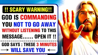 🛑 !! SCARY WARNING!! GOD IS COMMANDING YOU NOT TO GO AWAY WITHOUT.... । God's message । #jesus #god