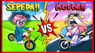 ADU BALAP !! SEPEDA MISKIN ATUN VS MOTOR KAYA MOMON !! SIAPA MENANG ?? Feat @sapipurba Roblox