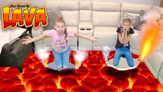 Escape Lava Floor Couch Fort With L.O.L. Surprise Playing Cards!